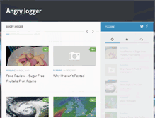 Tablet Screenshot of angryjogger.com